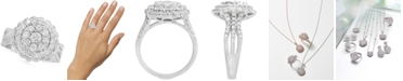 EFFY Collection Rock Candy by EFFY&reg; Diamond Halo Cluster Ring (1-1/3 ct. t.w.) in 14k White Gold